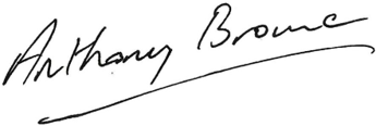 Anthony Browne MP Signature