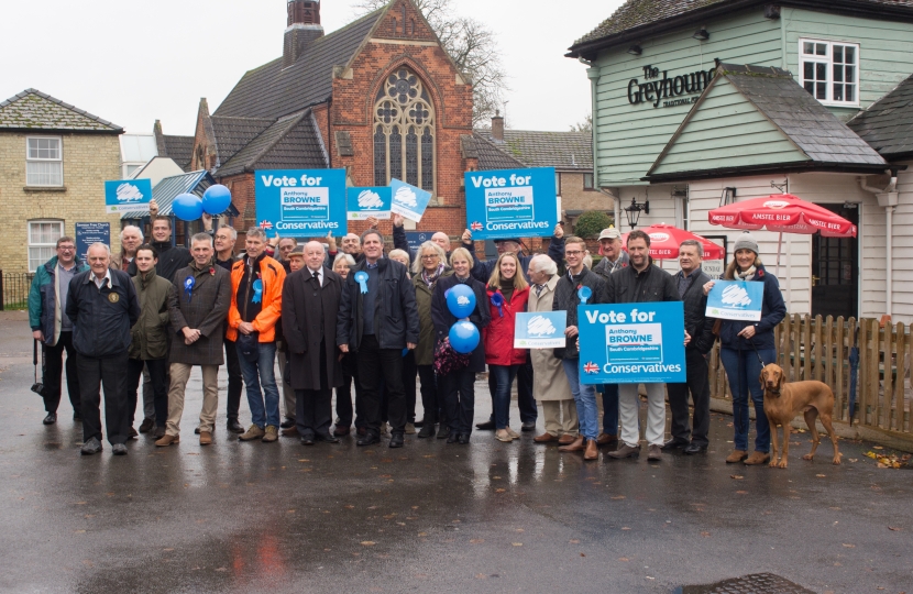 Campaign Launch Sawston  Anthony Browne MP South Cambridgeshire