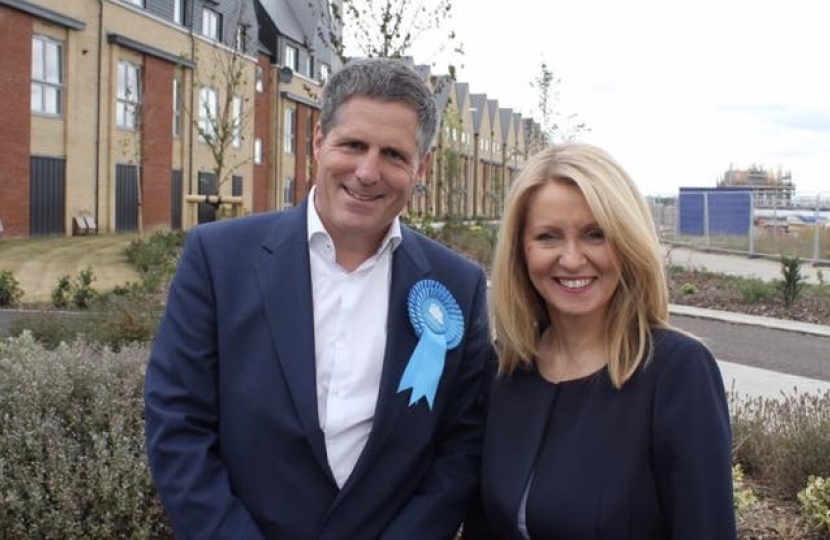 Anthony Browne MP Northstowe Esther McVey South Cambridgeshire